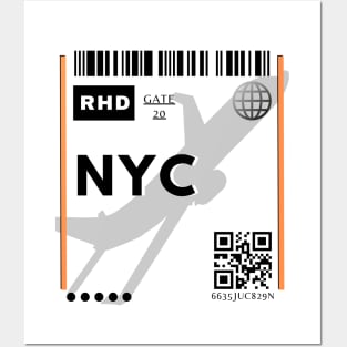 New York Ticket Design Posters and Art